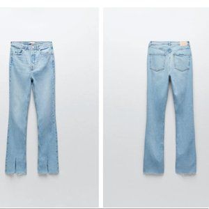 Zara | Slim Flare Front Slit Jeans